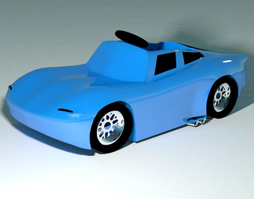 Carrito en 3d